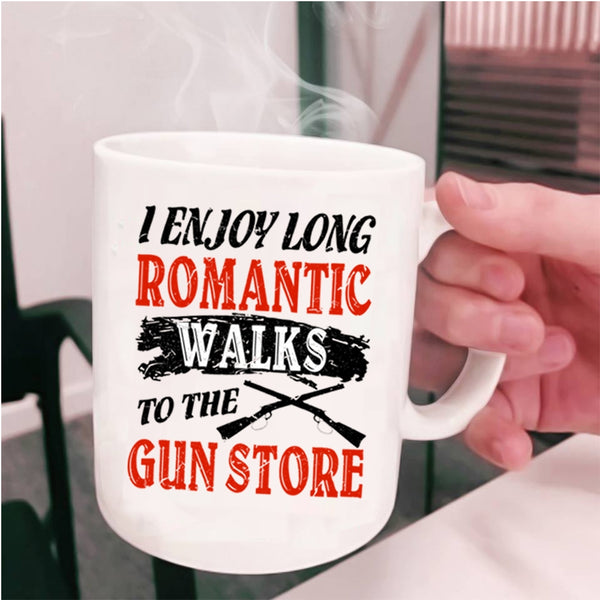 Cool Gift Coffee Mug, I Enjoy Long Romantic Walks Cup
