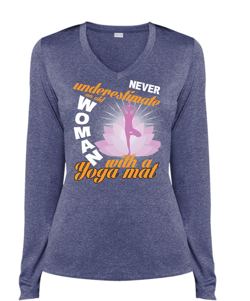 Old Woman With A Yoga Mat T Shirt, My Favorite T Shirt