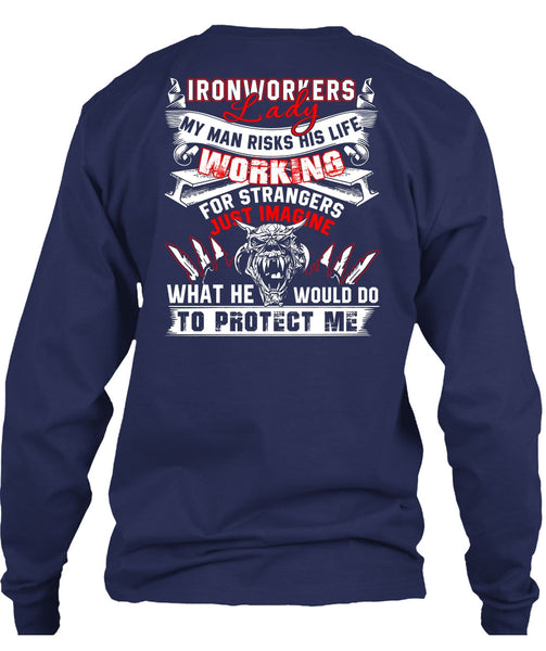 Ironworkers Lady T Shirt, I Love Ironworker T Shirt