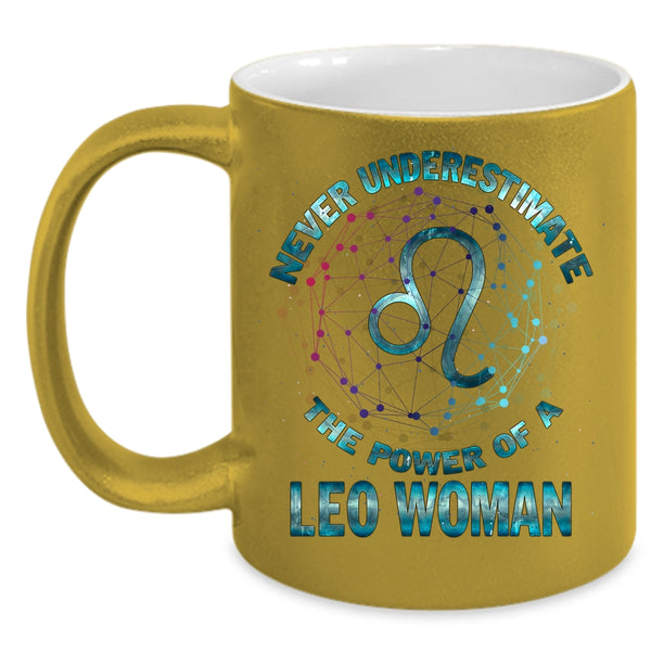 The Power Of A Leo Woman Coffee Mug, Birthday Coffee Cup