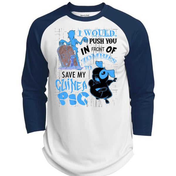 Zombies To Save My Guinea Pig T Shirt, I Love My Dog T Shirt, Awesome T-Shirts  (Polyester Game Baseball Jersey)
