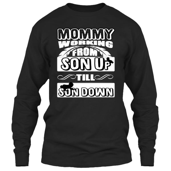 A black t-shirt with the shopify logo