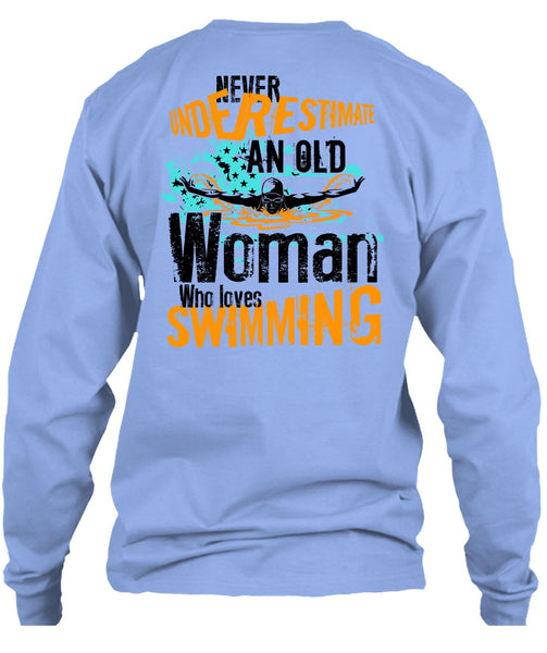 Old Woman Who Loves Swimming T Shirt, I Love Swimming T Shirt