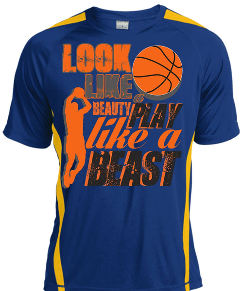 Look Like A Beauty Play Like A Beast T Shirt, Being A Basketball Mom T Shirt, Cool Shirt