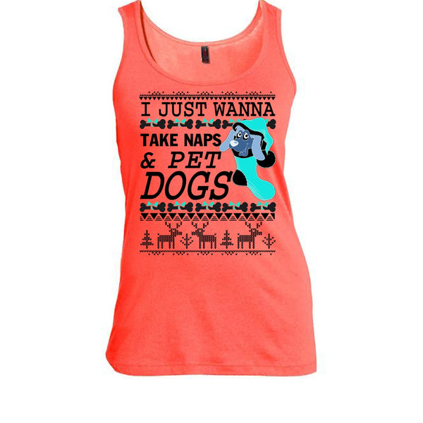I Just Wanna Take Naps T Shirt, Coolest Dog Lover Tank Top