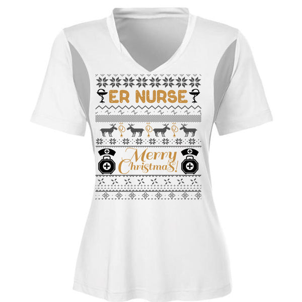 ER Nurse Merry Christmas T Shirt, I Love Nursing T Shirt, Awesome T-Shirts
