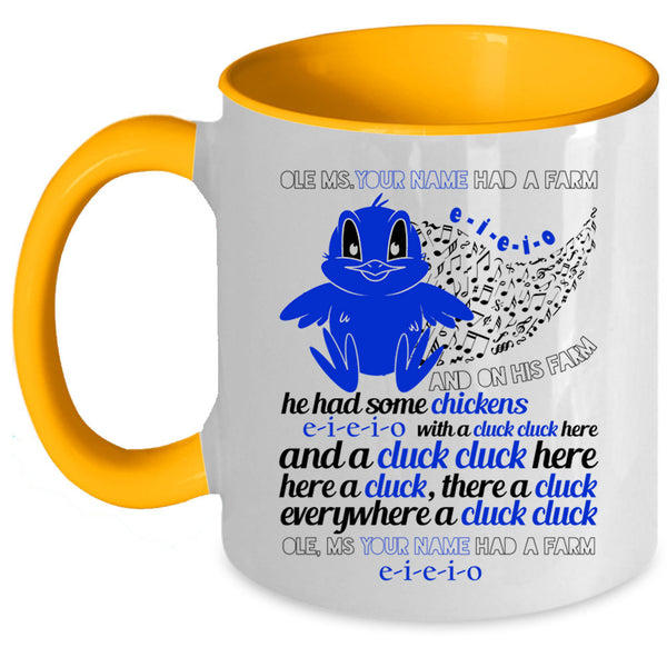 He Had Some Chickens Coffee Mug, Cute Farmer Accent Mug