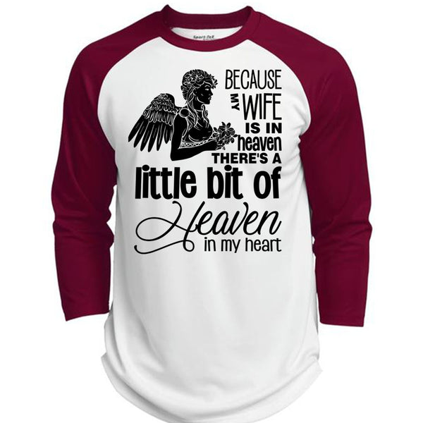 My Wife Is In Heaven T Shirt, My Heart T Shirt, Awesome T-Shirts  (Polyester Game Baseball Jersey)
