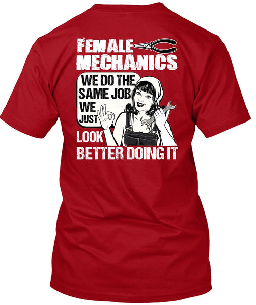 Female Mechanics T Shirt, Being A Mechanic T Shirt