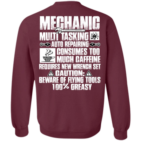Much Caffeine T Shirt, I Love Mechanic Sweatshirt