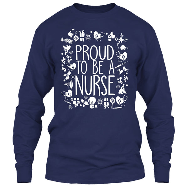 Proud To Be A Nurse T Shirt, Nurse Merry Christmas T Shirt