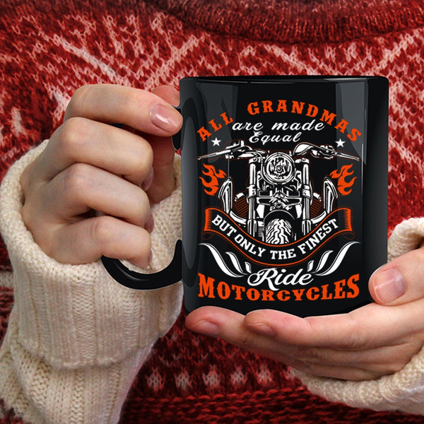 Only The Finest Grandmas Ride Motorcycles Coffee Mug, Cool Coffee Cup