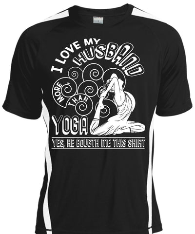A black t-shirt with the shopify logo