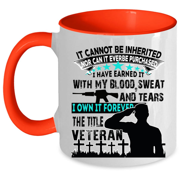 Awesome Gift For Veteran Coffee Mug, Veteran Accent Mug