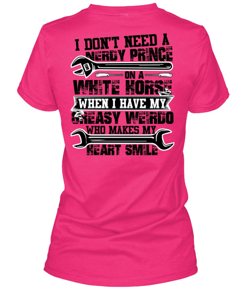 Makes My Heart Smile T Shirt, I Love Mechanic T Shirt