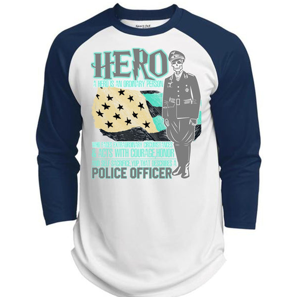 Police Officer T Shirt, I Love Police T Shirt, Awesome T-Shirts  (Polyester Game Baseball Jersey)