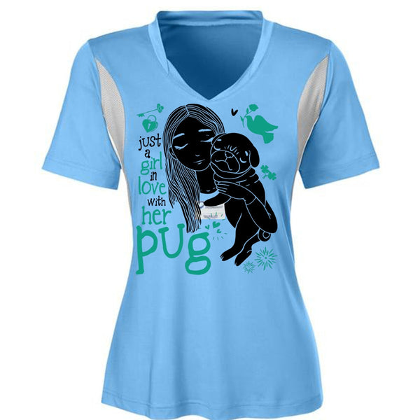 Just A Girl In Love With Her Pug T Shirt, I Love Dog T Shirt, Awesome T-Shirts