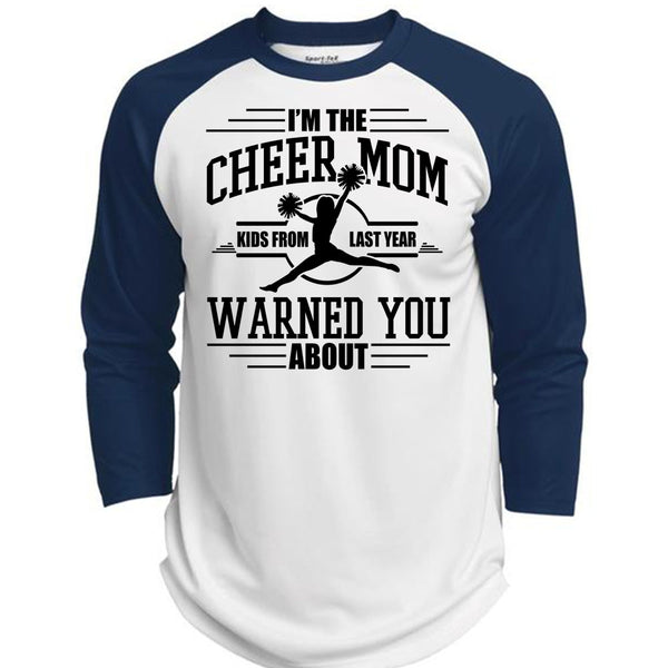 I'm The Cheer Mom T Shirt, I Love Cheering T Shirt, Awesome T-Shirts  (Polyester Game Baseball Jersey)