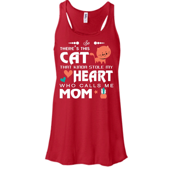 There's This Cat That Kinda Stole My Heart Shirt, Calls Me Mom Shirt