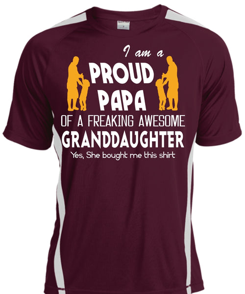 I Am A Pround Papa Of A Freaking Awesome Granddaughter T Shirt, Father's Day T Shirt