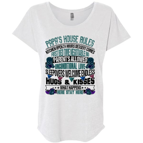 Papa's House Rules T Shirt, I Love Papa T Shirt, Awesome T-Shirts