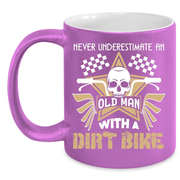 An Old Man With A Dirt Bike Coffee Mug, Awesome Grandpa Coffee Cup