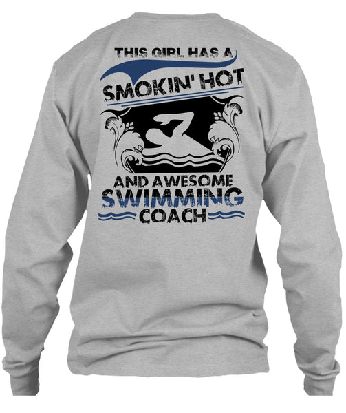 Awesome Swimming Coach T Shirt, I Love Swimming T Shirt
