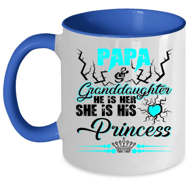Cool Papa Coffee Mug, Papa And Granddaughter Accent Mug