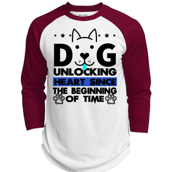 Dog Unlocking Heart T Shirt, I Love My Dog T Shirt, Awesome T-Shirts  (Polyester Game Baseball Jersey)