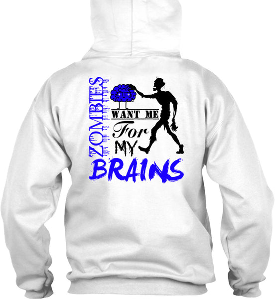 Zombies Want Me For My Brains T Shirt, Wait For Halloween T Shirt