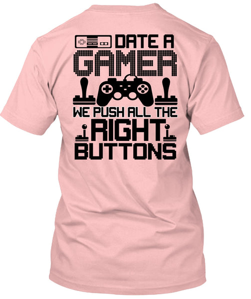 Date A Gamer T Shirt, I Love Gaming T Shirt