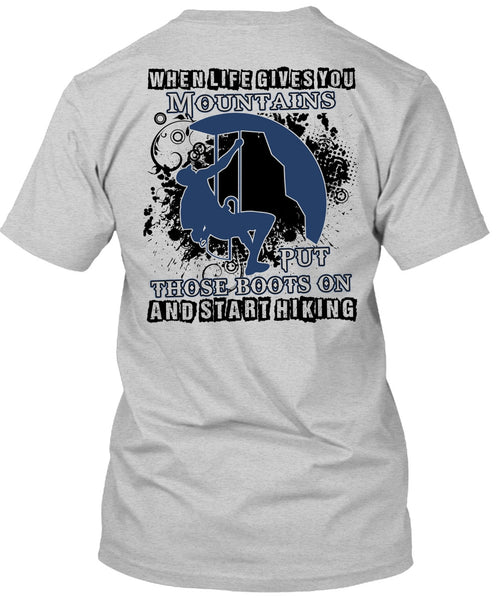 Start Hiking T Shirt, I Love Hiking T Shirt