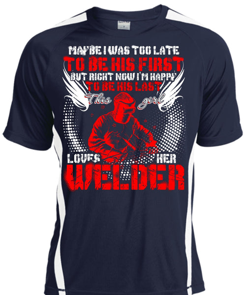 This Girl Loves Her Welder T Shirt, I'm Happy T Shirt, Cool Shirt