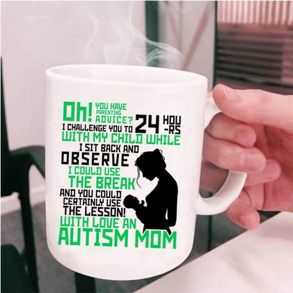 Cute Mom Coffee Mug, Love An Autism Mom Cup