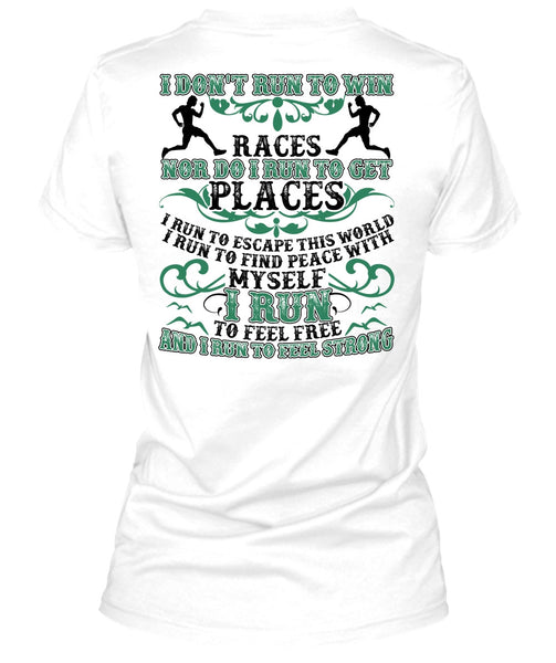 I Run To Feel Free T Shirt, I Love Running T Shirt