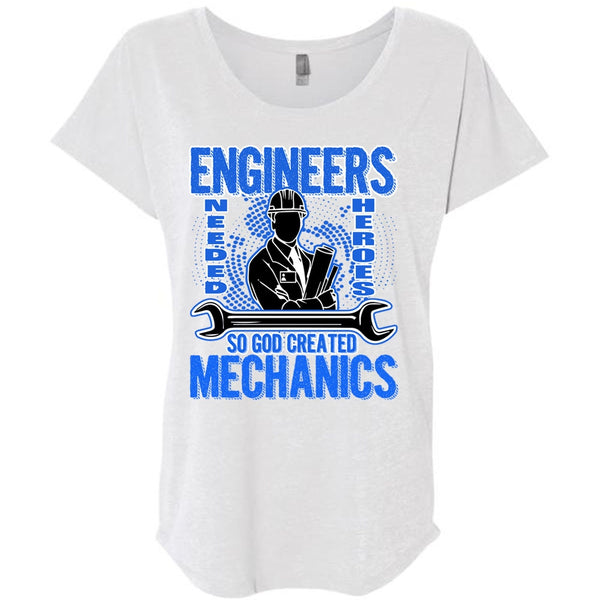 God Created Mechanics T Shirt, Engineers T Shirt, Awesome T-Shirts