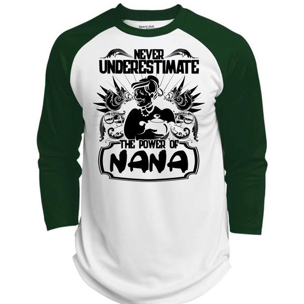 Never Underestimate The Power Of Nana T Shirt, I Love Nana T Shirt, Awesome T-Shirts  (Polyester Game Baseball Jersey)
