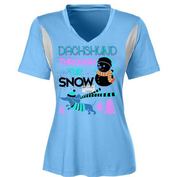 Dachshund Through The Snow T Shirt, This Girl Loves Christmas T Shirt, Awesome T-Shirts