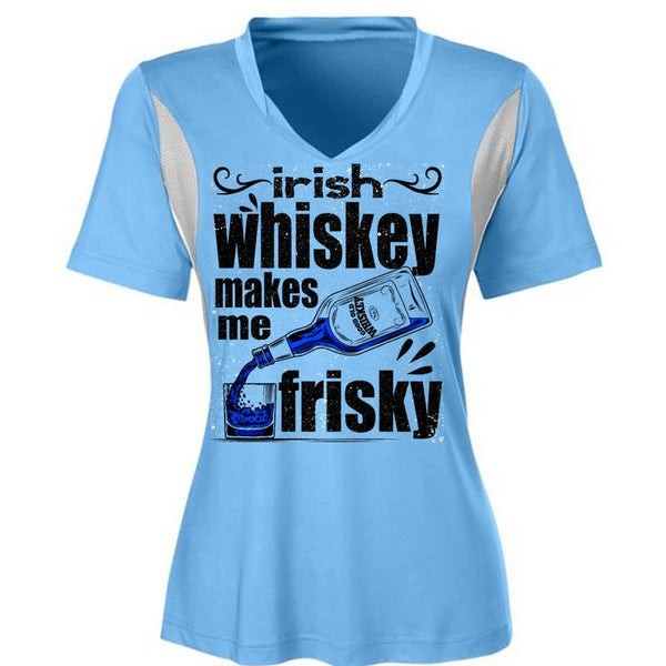 Irish Whiskey Makes Me Frisky T Shirt, I Love Drinking T Shirt, Awesome T-Shirts
