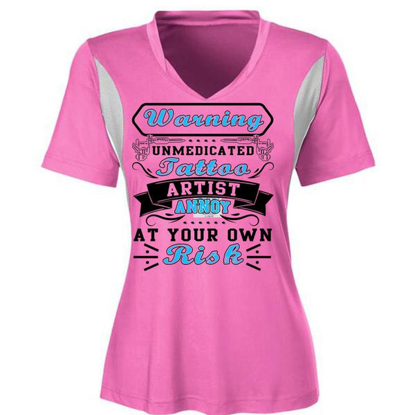 Warning Unmedicated Tattoo Artist T Shirt, I Love Tattoo T Shirt, Awesome T-Shirts