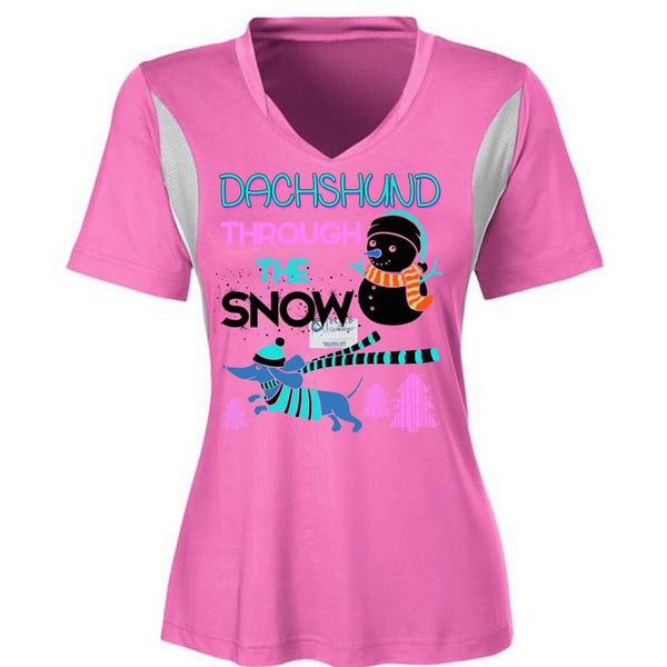 Dachshund Through The Snow T Shirt, This Girl Loves Christmas T Shirt, Awesome T-Shirts