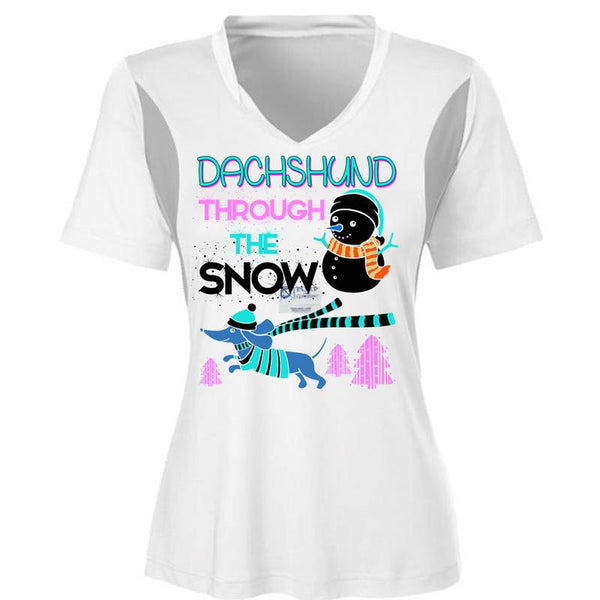 Dachshund Through The Snow T Shirt, This Girl Loves Christmas T Shirt, Awesome T-Shirts