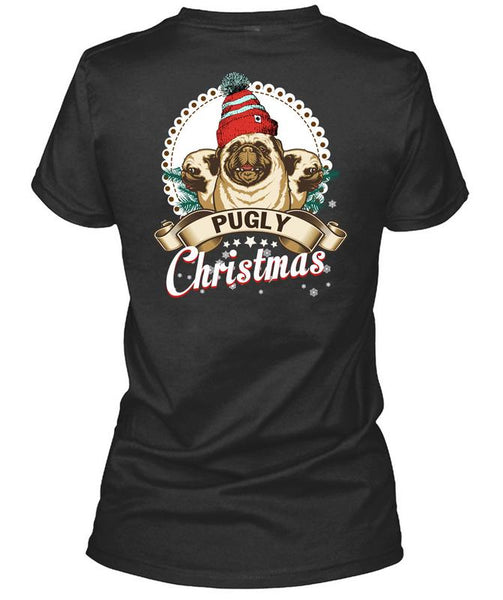Pugly Christmas T Shirt, I Love Christmas T Shirt