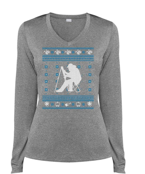 Being A Painter T Shirt, Calls Me A Painter T Shirt, Cool Shirt (Ladies LS Heather V-Neck)