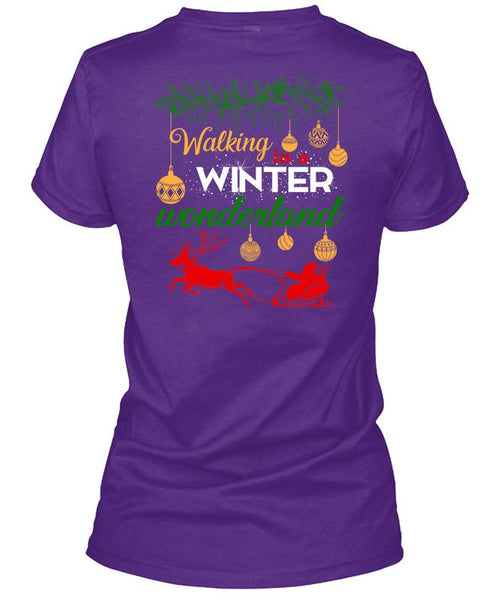 Walking Winter Wonderland T Shirt, I Love Christmas T Shirt