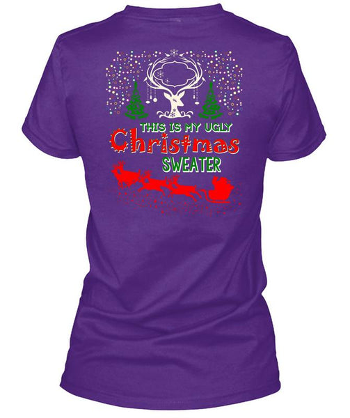 This Is My Ugly Christmas Sweater T Shirt, I Love Christmas T Shirt