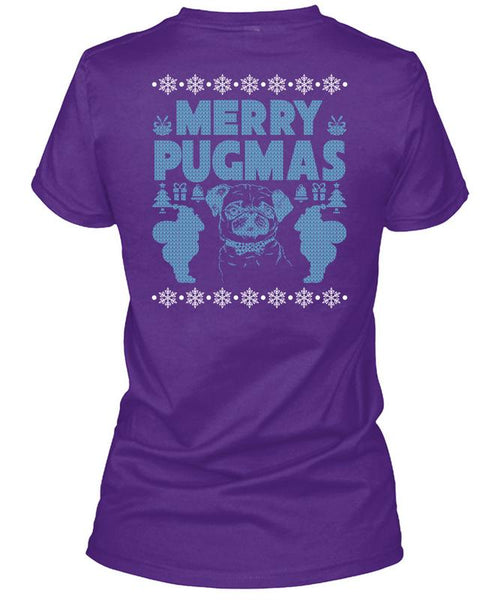 Merry Pugmas T Shirt, I Love Christmas T Shirt