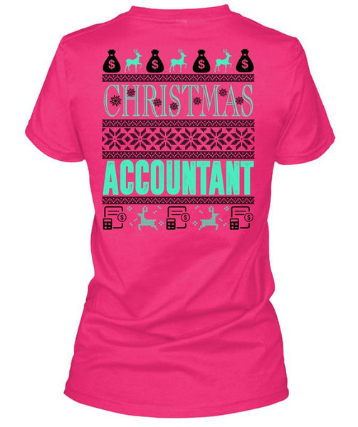 Christmas Accountant T Shirt, I Love Accountant T Shirt
