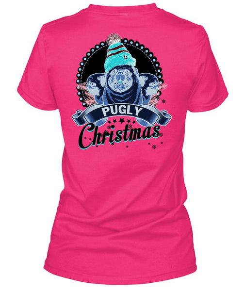 Pugly Christmas T Shirt, I Love My Dog T Shirt