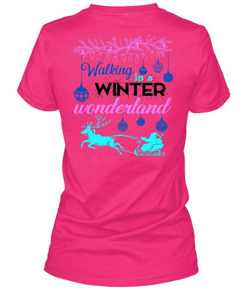 Walking Winter Wonderland T Shirt, This Girl Loves Christmas T Shirt
